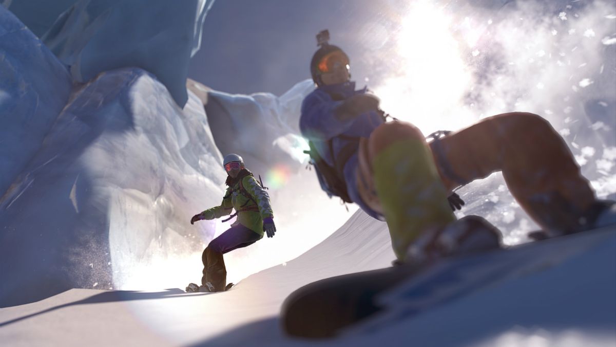 Winter mountain landscape for exploration.