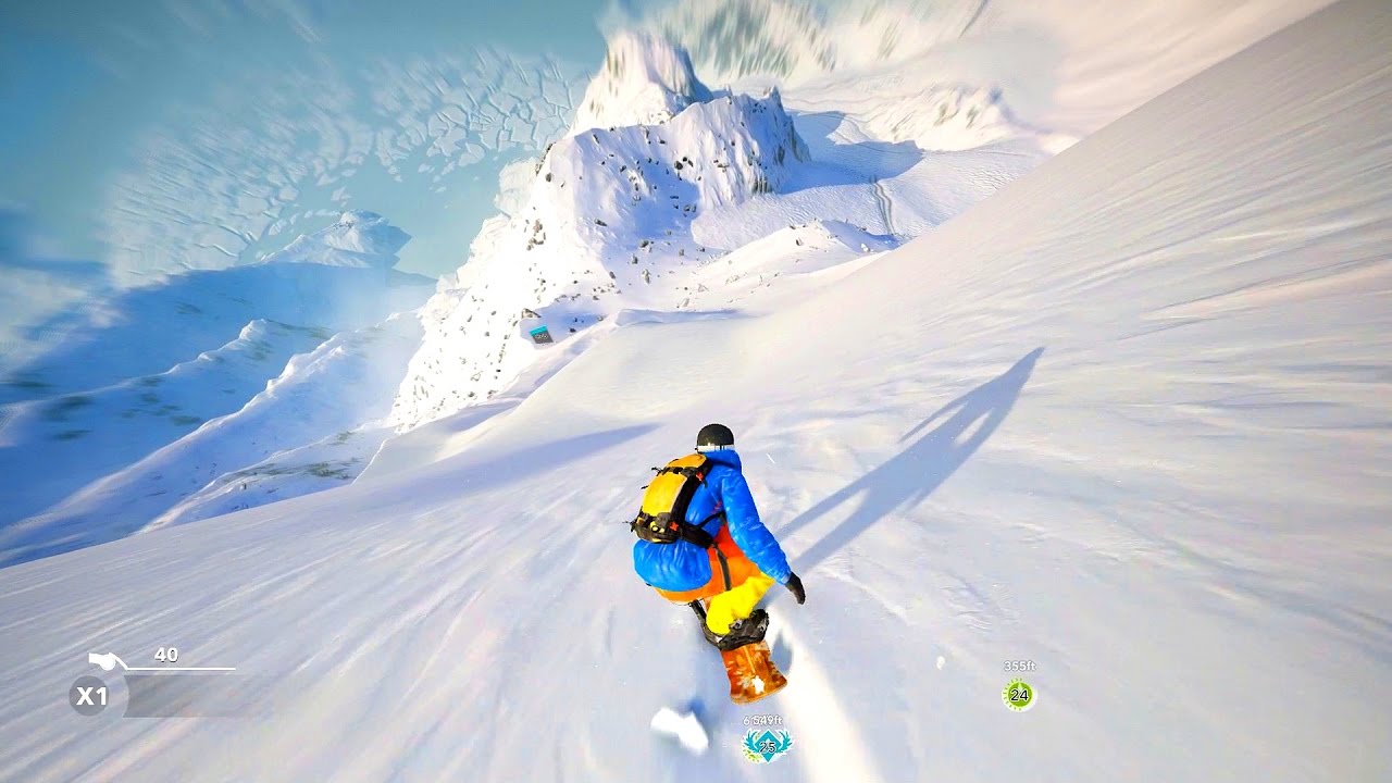 High mountain ridge suitable for aerial routes.